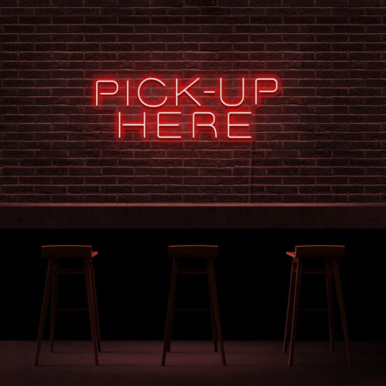 Pick Up Here Led Neon Sign For Cafes And Restaurants | Shineneon