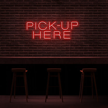 Pick Up Here Led Neon Sign For Cafes And Restaurants | Shineneon
