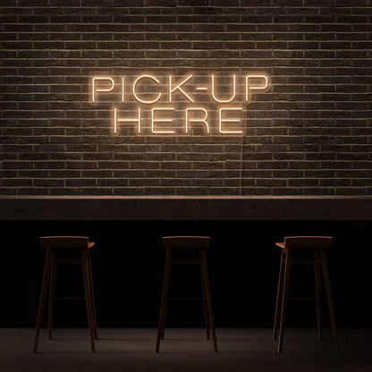 Pick Up Here Led Neon Sign For Cafes And Restaurants | Shineneon