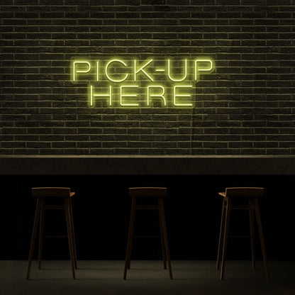 Pick Up Here Led Neon Sign For Cafes And Restaurants | Shineneon