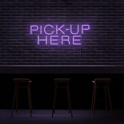 Pick Up Here Led Neon Sign For Cafes And Restaurants | Shineneon