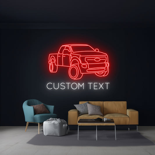 Pick Up Truck Neon Sign