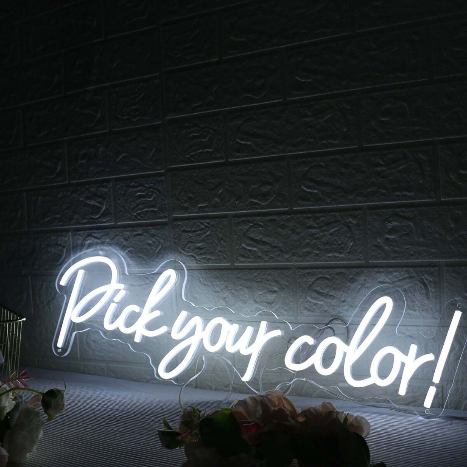 Pick Your Color White Led Neon Sign - Shineneon