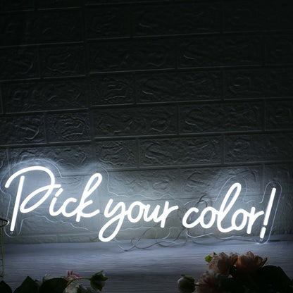 Pick Your Color White Led Neon Sign - Shineneon