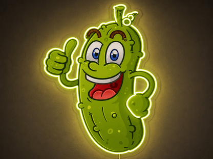 pickle mascot Custom LED Neon Sign - Shineneon
