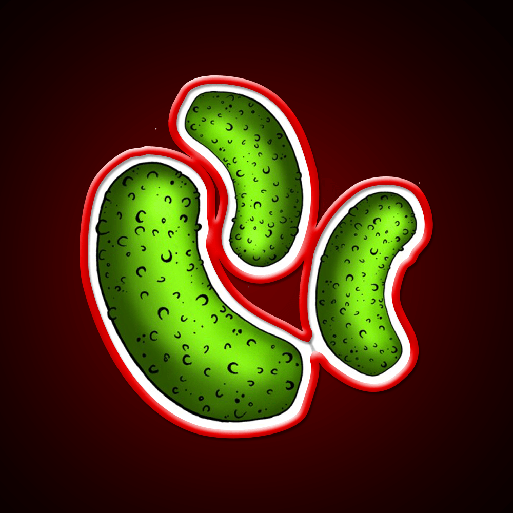 Pickle Pickle Pickle Pattern Snack Food Led Neon Sign Rgb Color - Shineneon