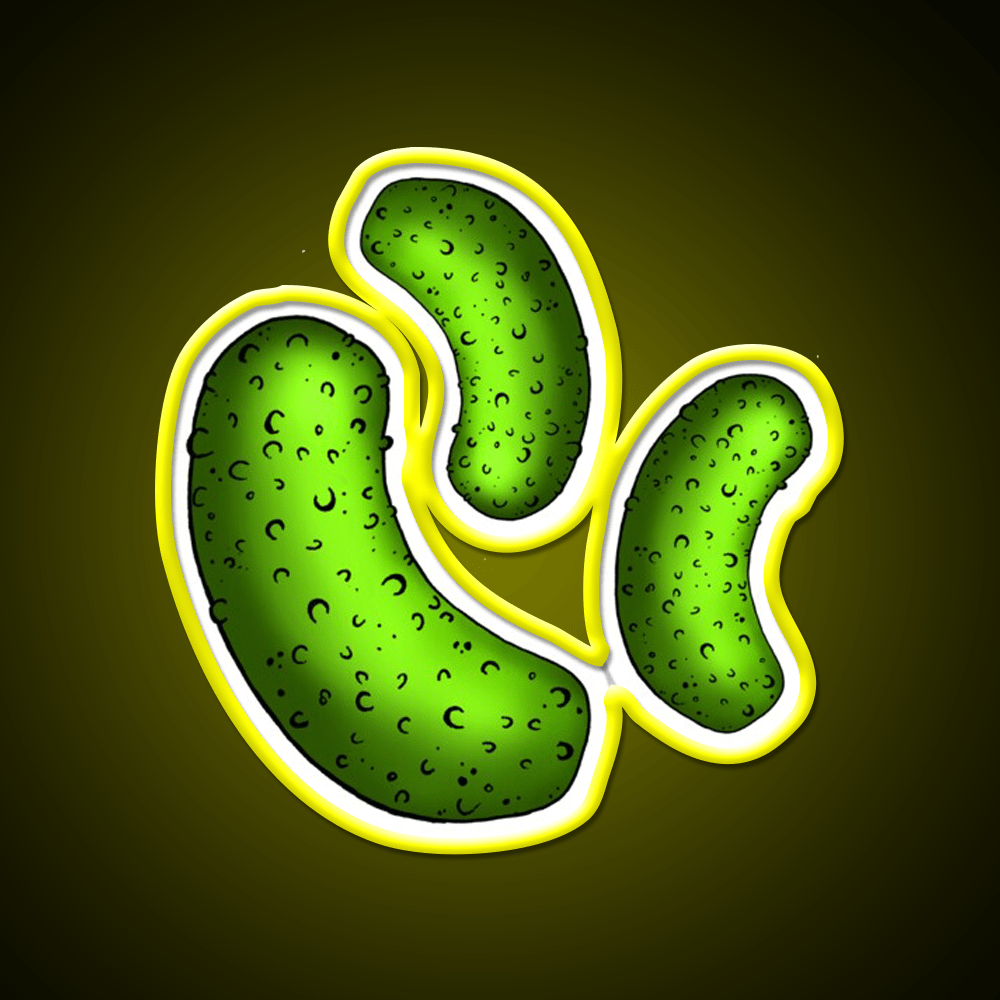 Pickle Pickle Pickle Pattern Snack Food Led Neon Sign Rgb Color - Shineneon