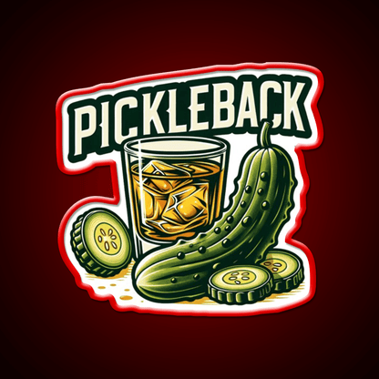 Pickleback Shots Whiskey Drink Bar Led Neon Sign Rgb Color - Shineneon