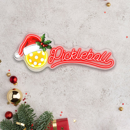 Pickleball Christmas Acrylic Led Sign | Shineneon