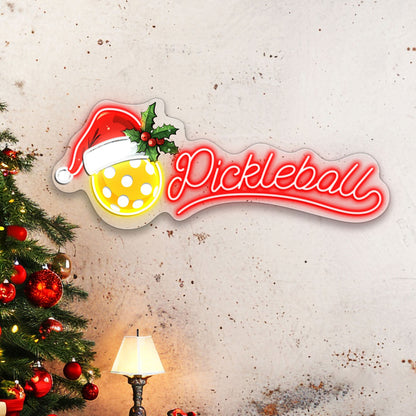 Pickleball Christmas Acrylic Led Sign | Shineneon