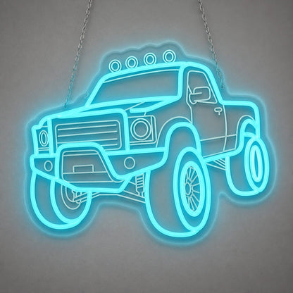 Pickup Truck 4x4 Brick Wall Vintage LED Neon Sign - Shineneon