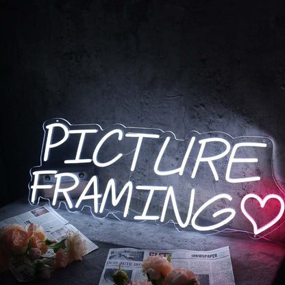 Picture Framing White Led Neon Sign - Shineneon
