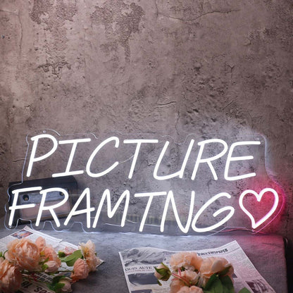 Picture Framing White Led Neon Sign - Shineneon