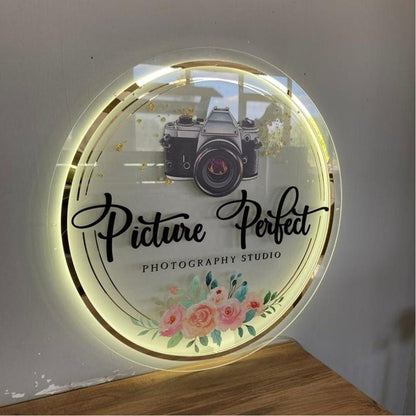Picture Perfect Photo Studio Acrylic Business Logo Sign - Shineneon