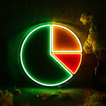 Pie Chart Neon Sign | Shineneon