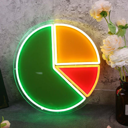 Pie Chart Neon Sign | Shineneon