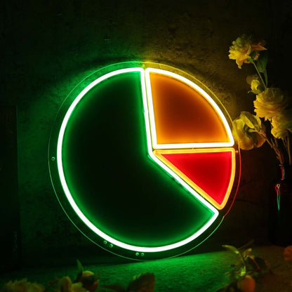 Pie Chart Neon Sign | Shineneon