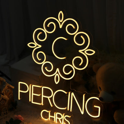 Piercing Chris Neon Sign | Shineneon