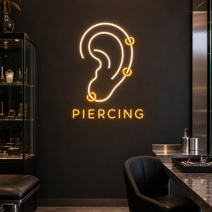 Piercing LED Neon Sign Garage Man Cave Neon Sign real lifestyle scene