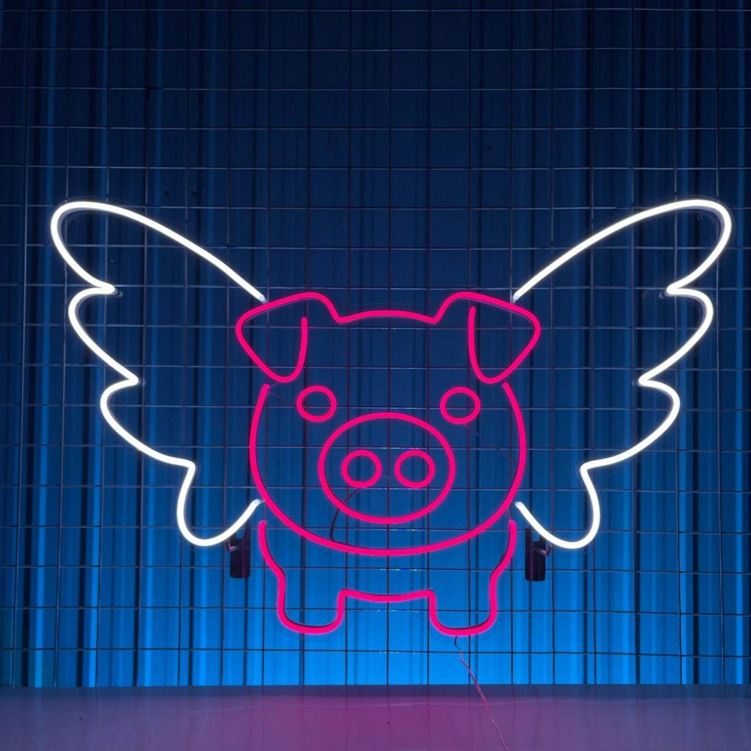 Pig Angel Wings Cute Pig Neon Light Room Decor Led Neon Sign | Shineneon