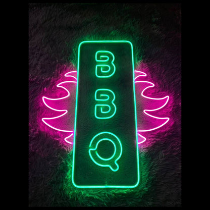 Pig Bbq Led Sign Grill Bbq Neon Light Restaurant Decor | Shineneon