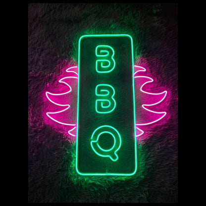 Pig Bbq Led Sign Grill Bbq Neon Light Restaurant Decor | Shineneon