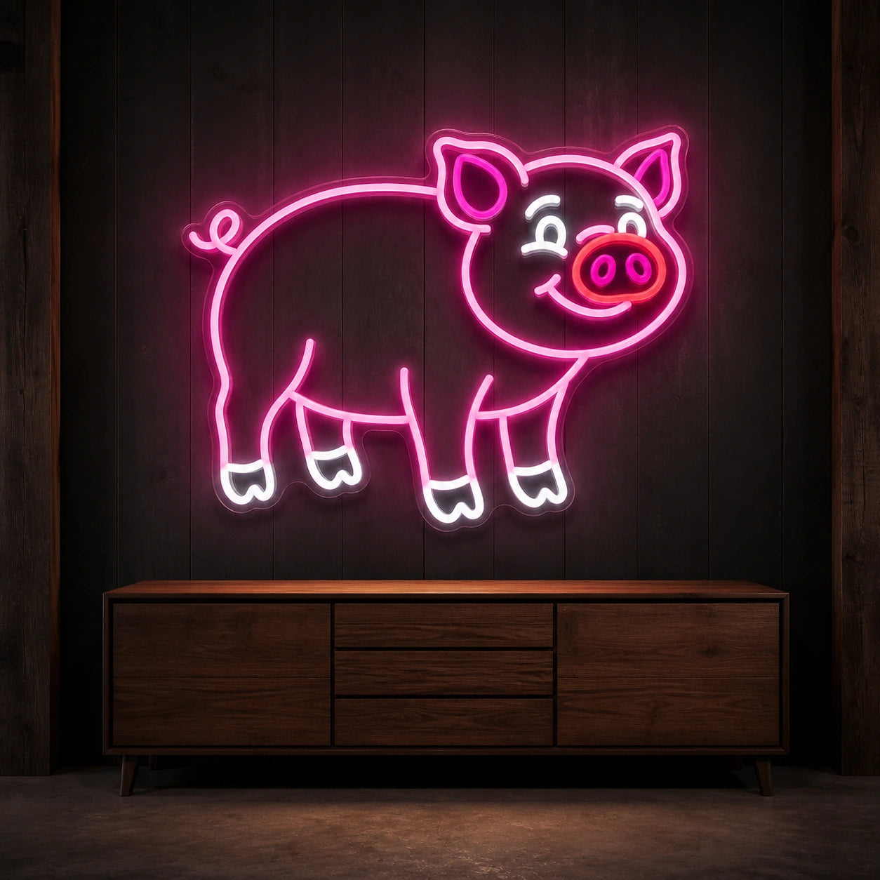 Pig LED Neon Sign Garage Man Cave Neon Sign high-converting product image