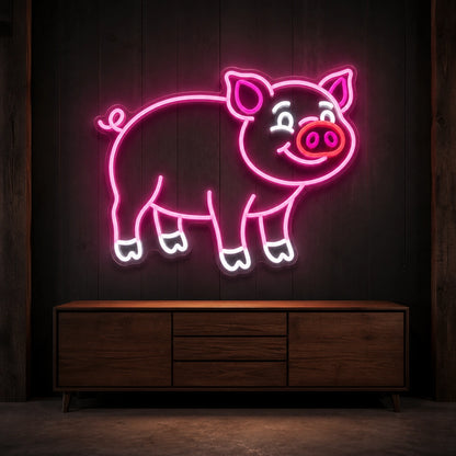 Pig LED Neon Sign Garage Man Cave Neon Sign high-converting product image
