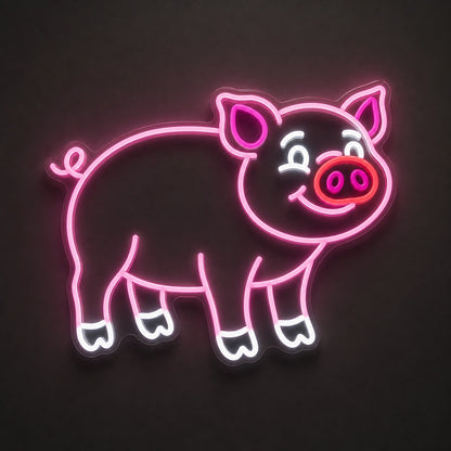 Pig LED Neon Sign Garage Man Cave Neon Sign main product image