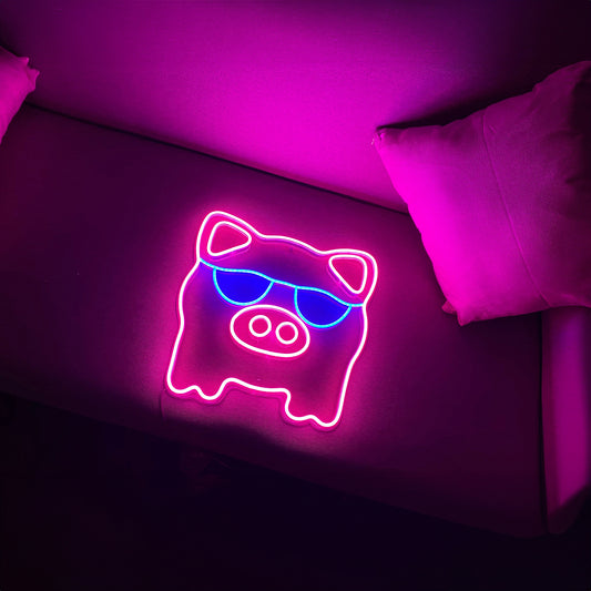 Pig Led Sign