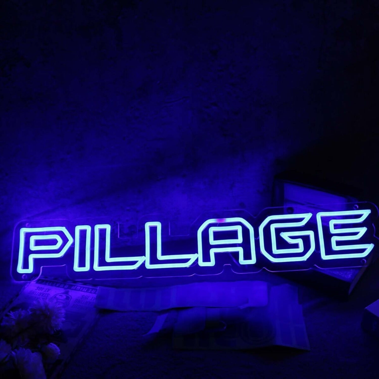 Pillage Blue Led Neon Sign - Shineneon