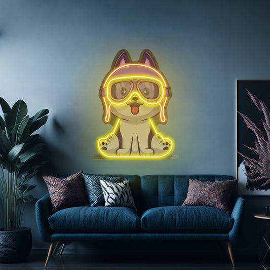 Pilot Dog Led Neon Sign Light Custom Led Signs