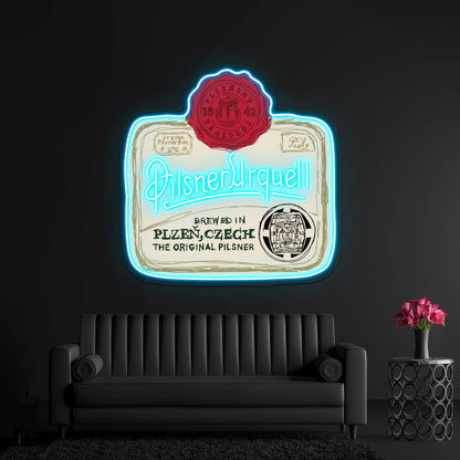 Pilsner Urquell Pop Artwork Led Neon Signs Custom