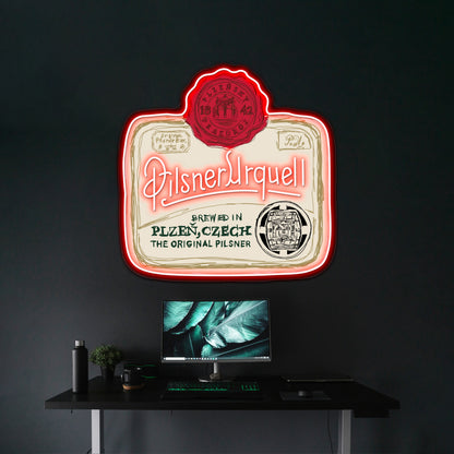 Pilsner Urquell Pop Artwork Led Neon Signs Custom