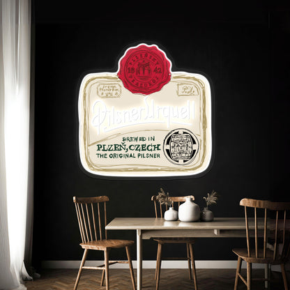 Pilsner Urquell Pop Artwork Led Neon Signs Custom