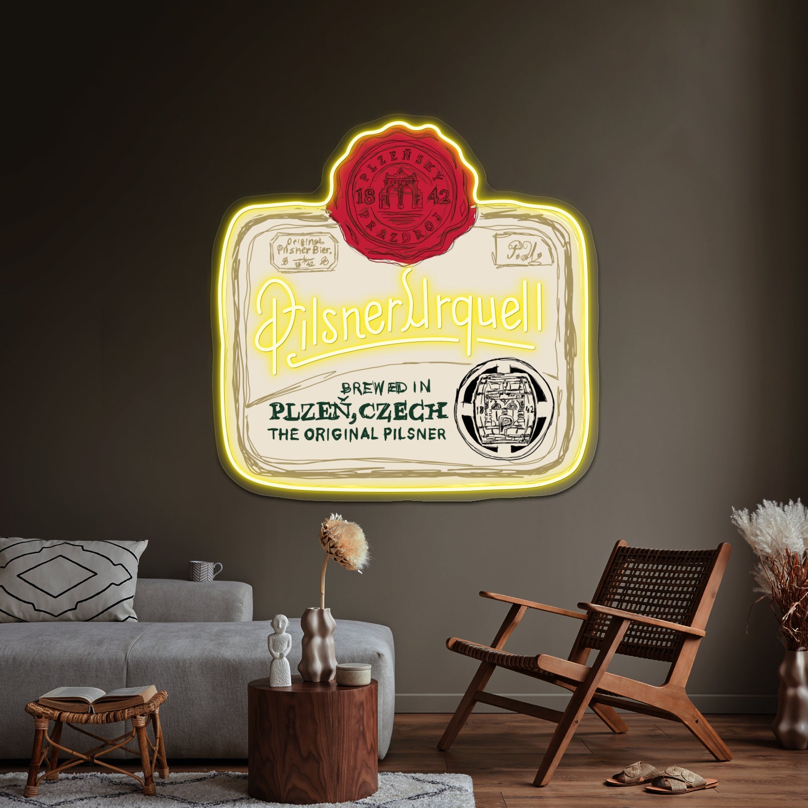 Pilsner Urquell Pop Artwork Led Neon Signs Custom | Shineneon