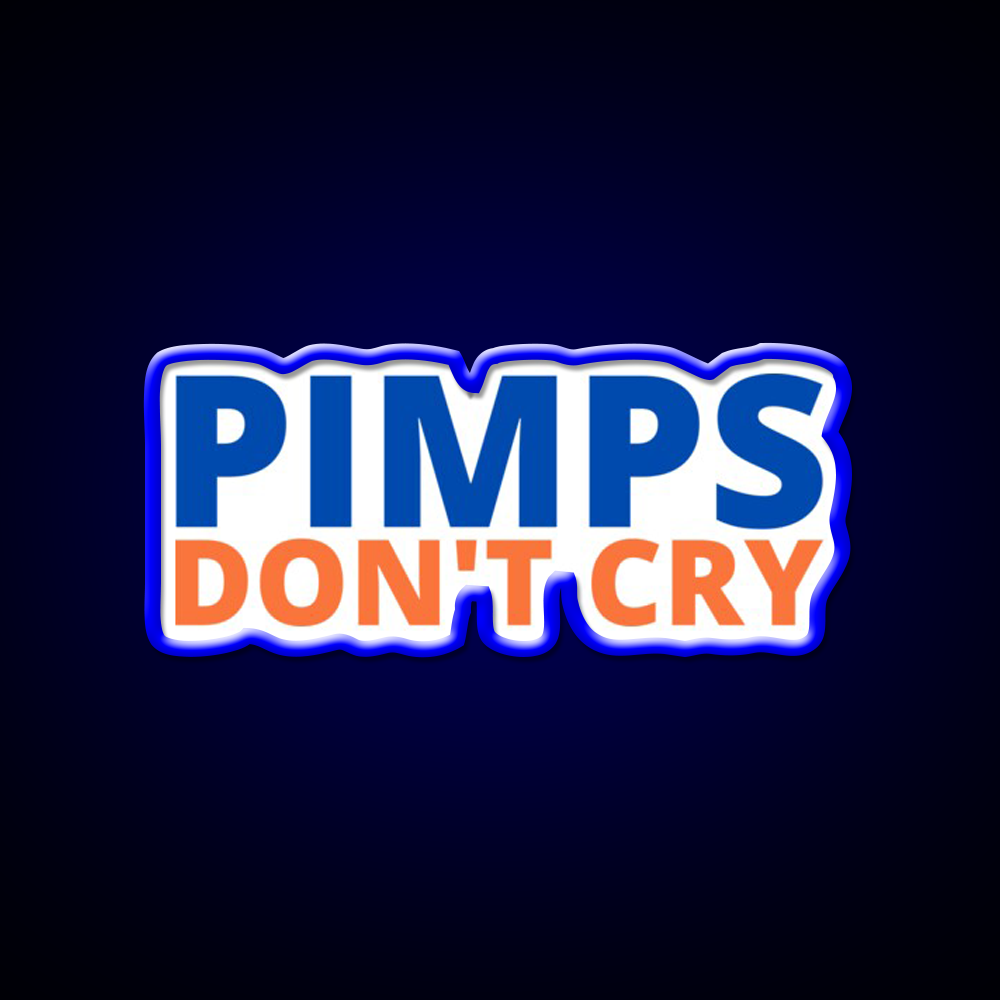 Pimps Dont Cry The Other Guys Beer Bar Decor Led Neon Sign Rgb Color - LED neon sign view 5