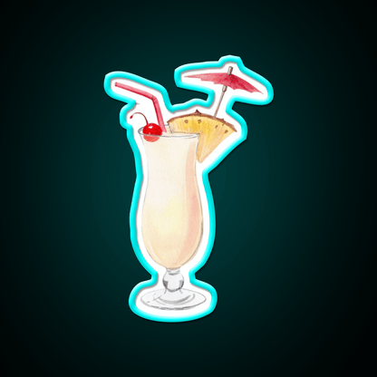 Pina Colada Cocktail Bar Decor Led Neon Sign For Home Bar Decor Rgb Color - Shineneon