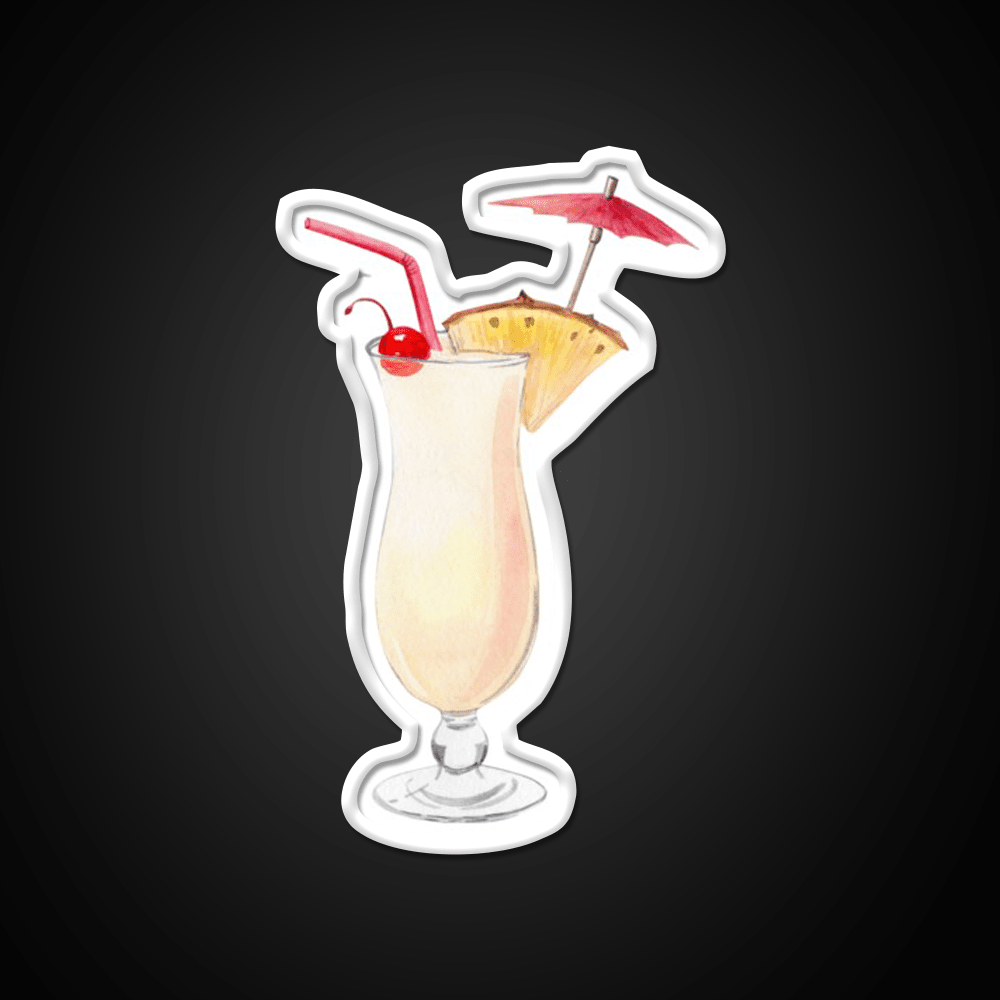 Pina Colada Cocktail Bar Decor Led Neon Sign For Home Bar Decor Rgb Color - Shineneon