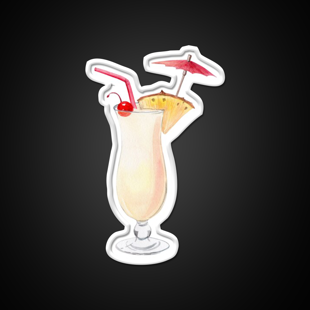 Pina Colada Cocktail Bar Decor Led Neon Sign For Home Bar Decor Rgb Color - LED neon sign view 11