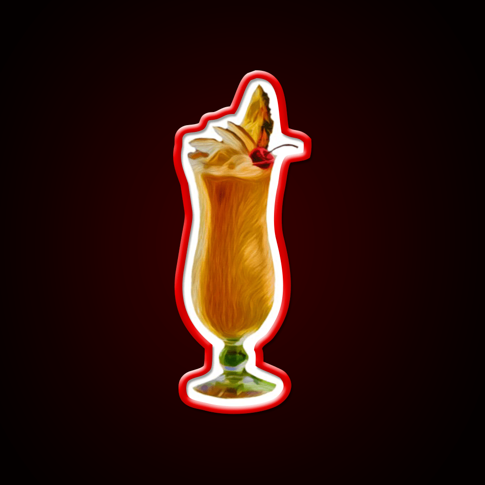 Pina Colada Cocktail Bar Decor Led Neon Sign Neon Party Sign Rgb Color - Shineneon