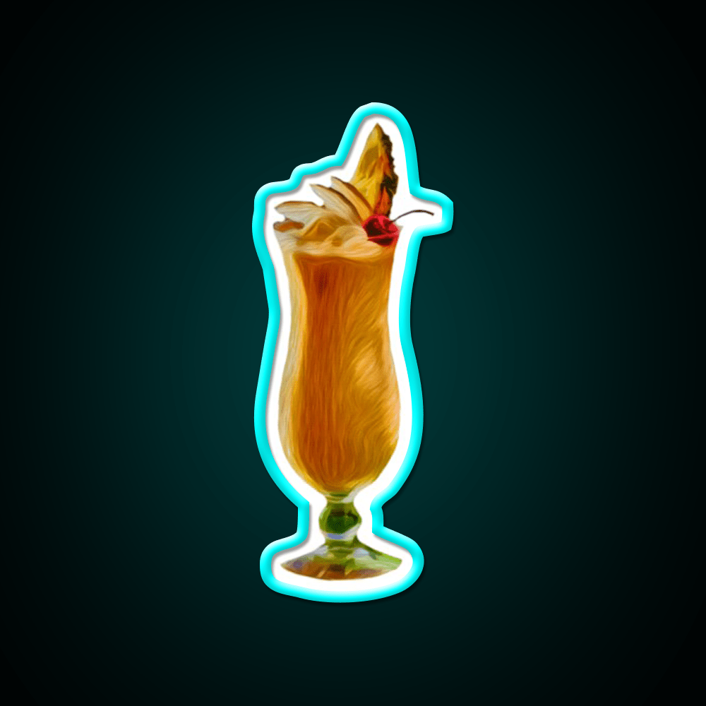 Pina Colada Cocktail Bar Decor Led Neon Sign Neon Party Sign Rgb Color - Shineneon