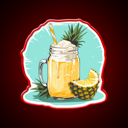 Pina Colada Cocktail Bar Decor Led Neon Sign Rgb Color - LED neon sign view 10