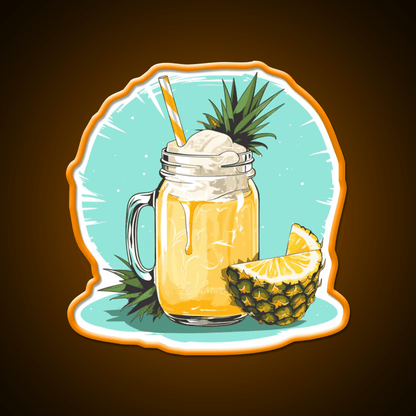 Pina Colada Cocktail Bar Decor Led Neon Sign Rgb Color - Shineneon