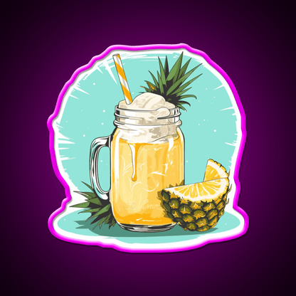 Pina Colada Cocktail Bar Decor Led Neon Sign Rgb Color - Shineneon