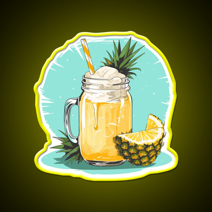 Pina Colada Cocktail Bar Decor Led Neon Sign Rgb Color - LED neon sign view 7