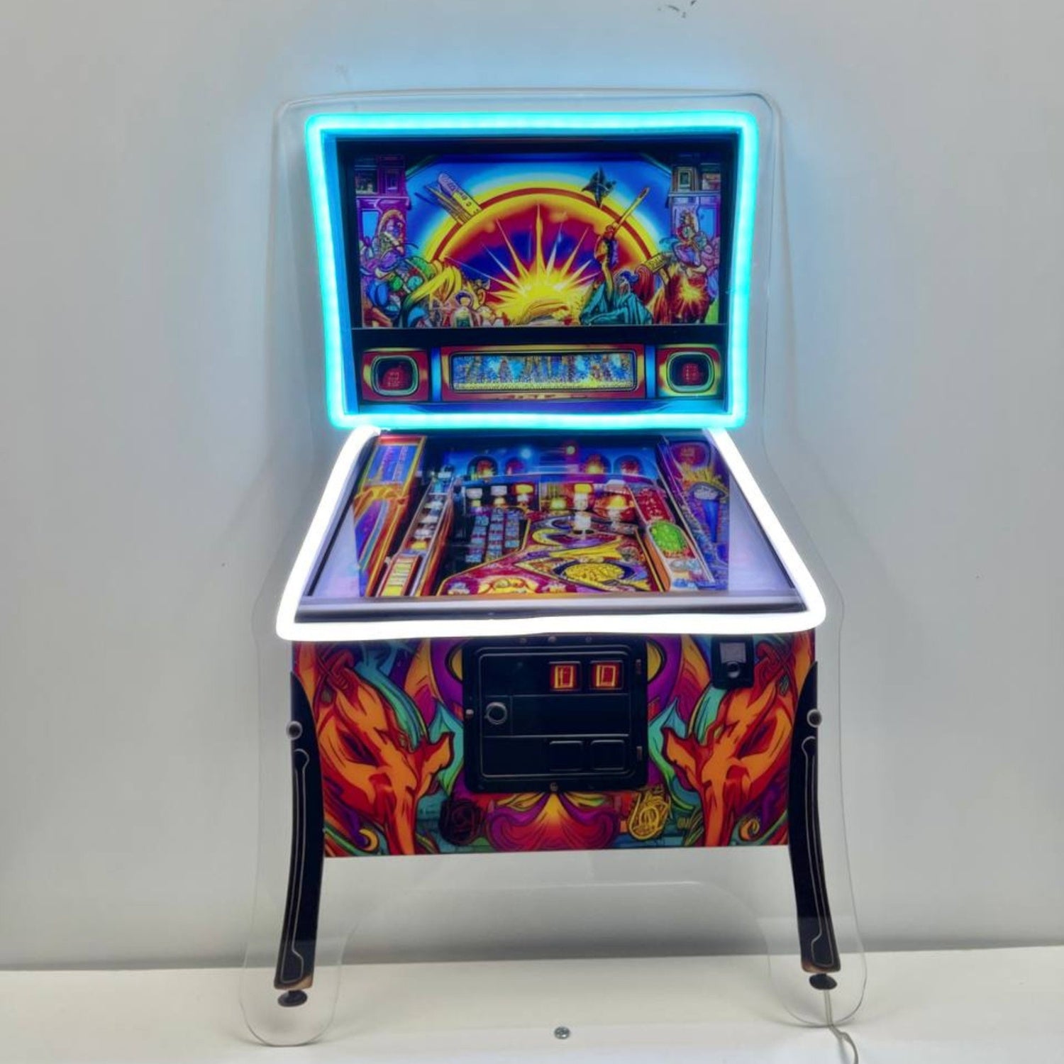 Pinball Machine Decal Printed Acrylic Led Sign | Shineneon