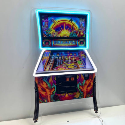Pinball Machine Decal Printed Acrylic Led Sign | Shineneon