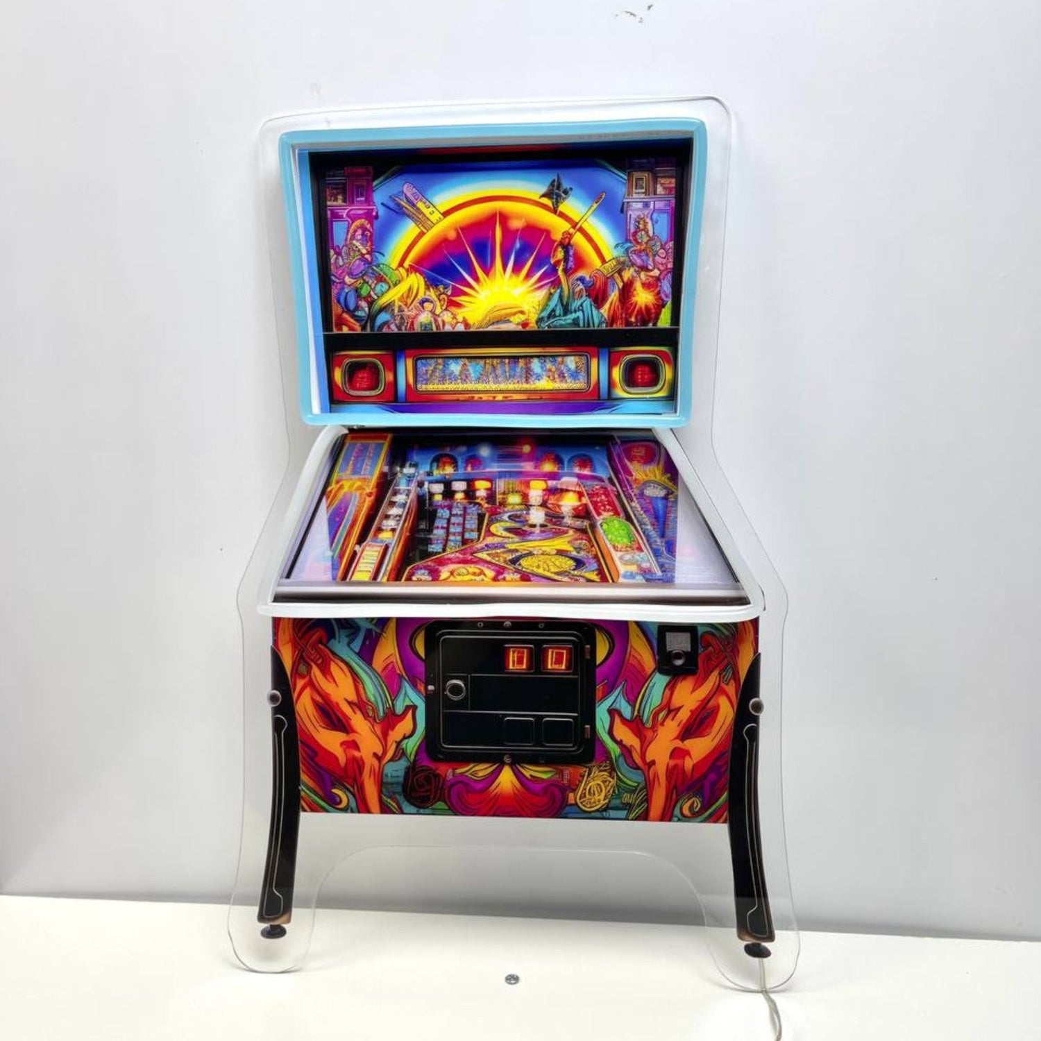 Pinball Machine Decal Printed Acrylic Led Sign | Shineneon
