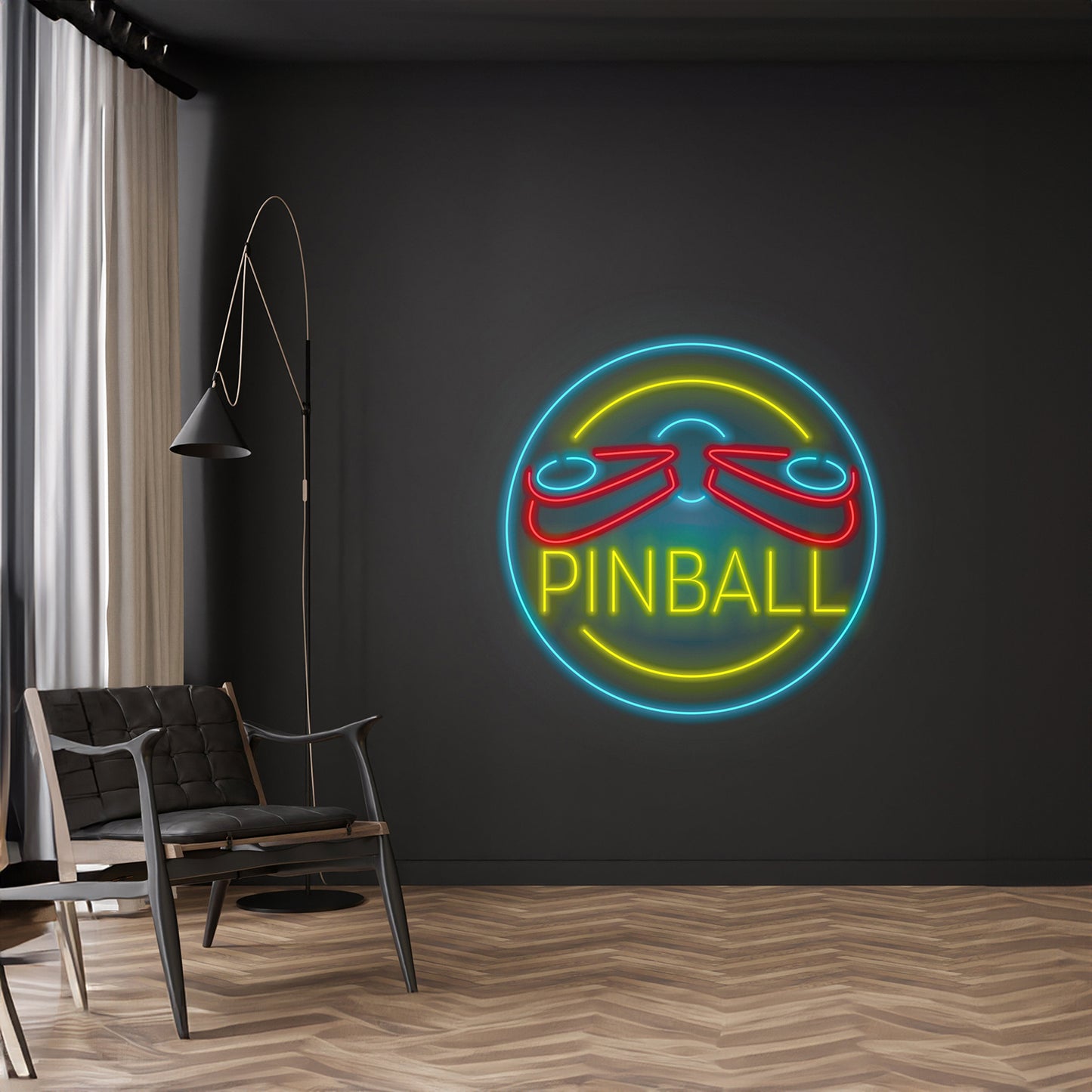 Pinball Neon Sign Wall Decor